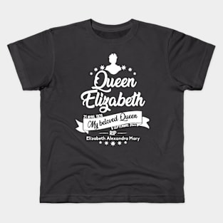 RIP Queen Elizabeth, Rest in peace Queen Elizabeth II Kids T-Shirt